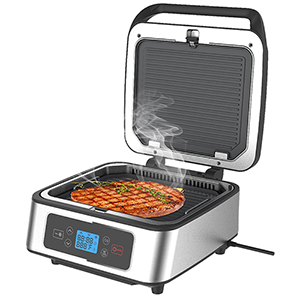 Qana Waffle Cake Machine Grill Grill Electric Grill 1300W Contact Grill Digital Grill