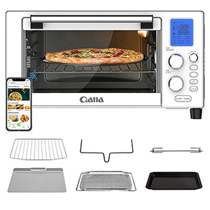 Fully integrated household electric oven with thermostat timer, barbecue rack, and convection function