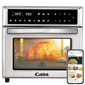 QANA Smart digital WIFI and app air fryers Cook book support Non-stick Oil Free household electric baking oven food processors